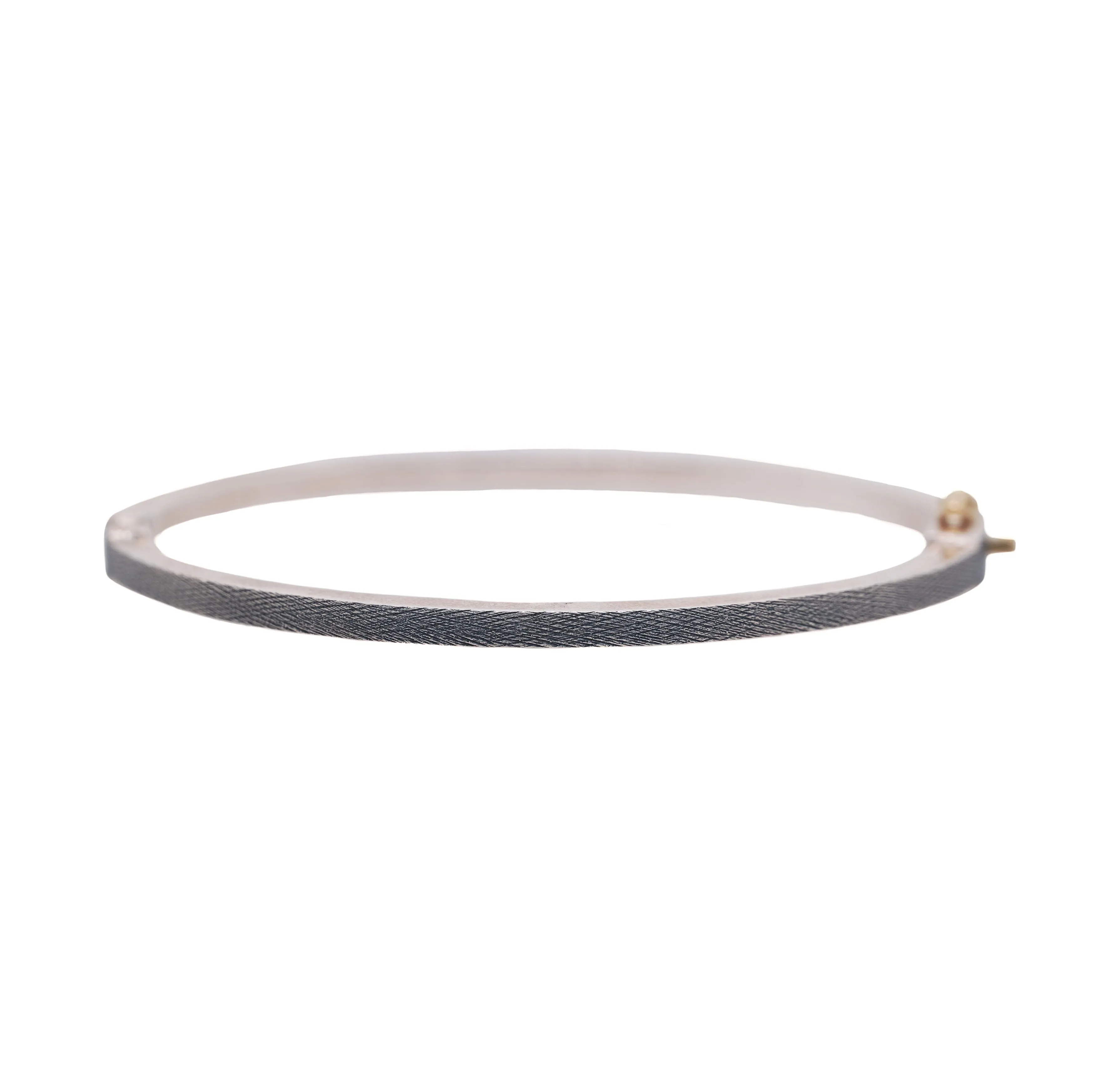 Silver and Diamonds Adam Bangle
