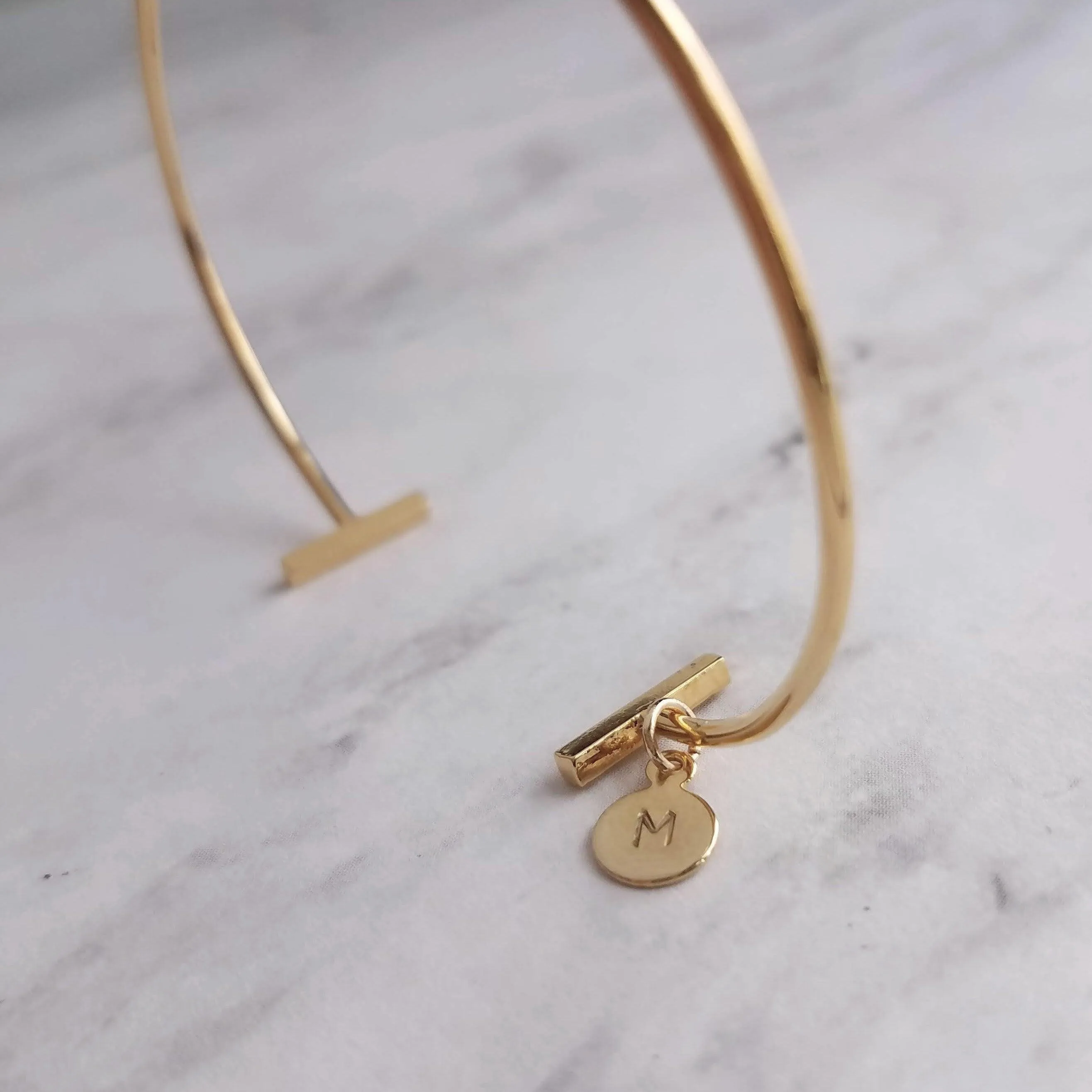 Silver Bar Bracelet, double bar bracelet, thin silver bracelet, thin silver bangle, thin cuff, silver initial bracelet, letter cuff, custom