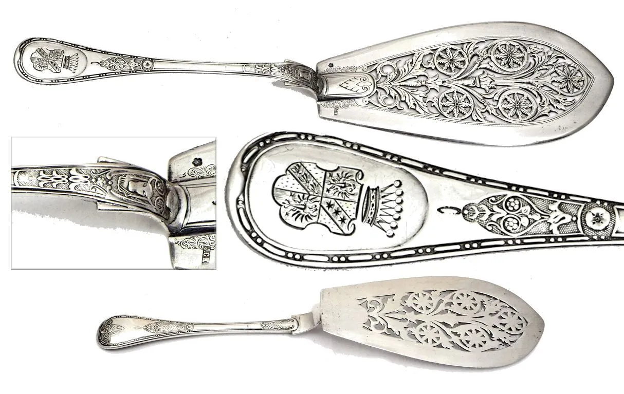 Silver cake server