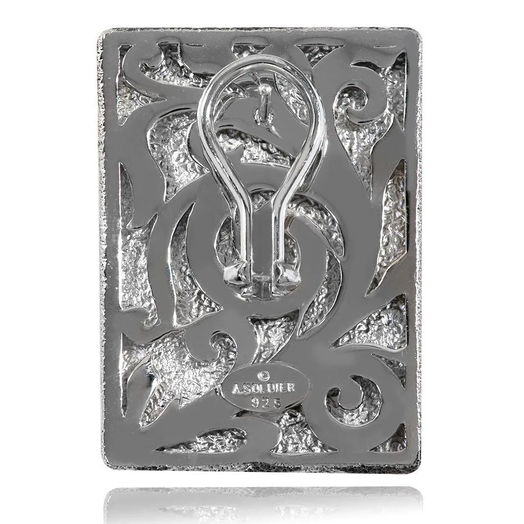 Silver Crossroad Earrings