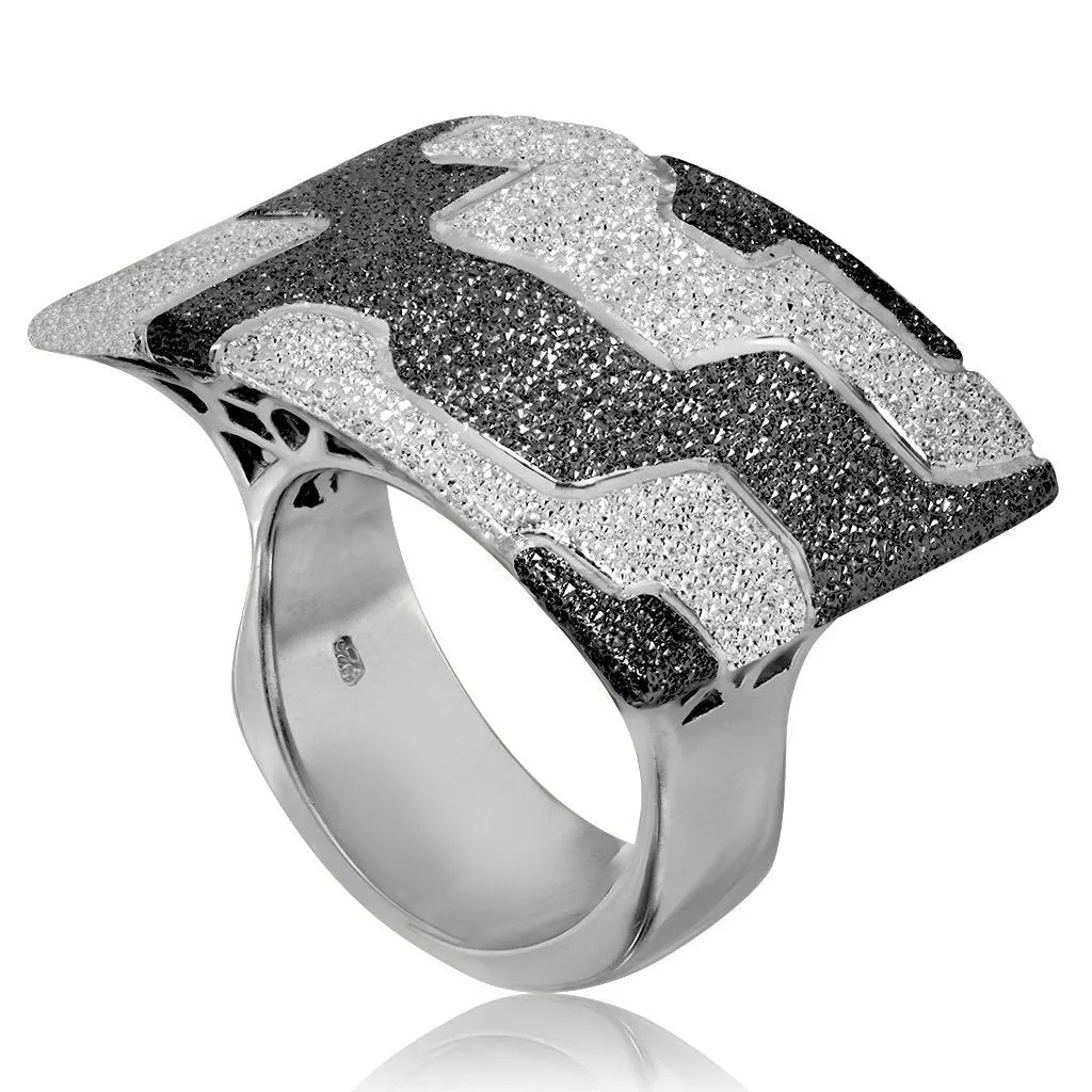 Silver Crossroad Ring