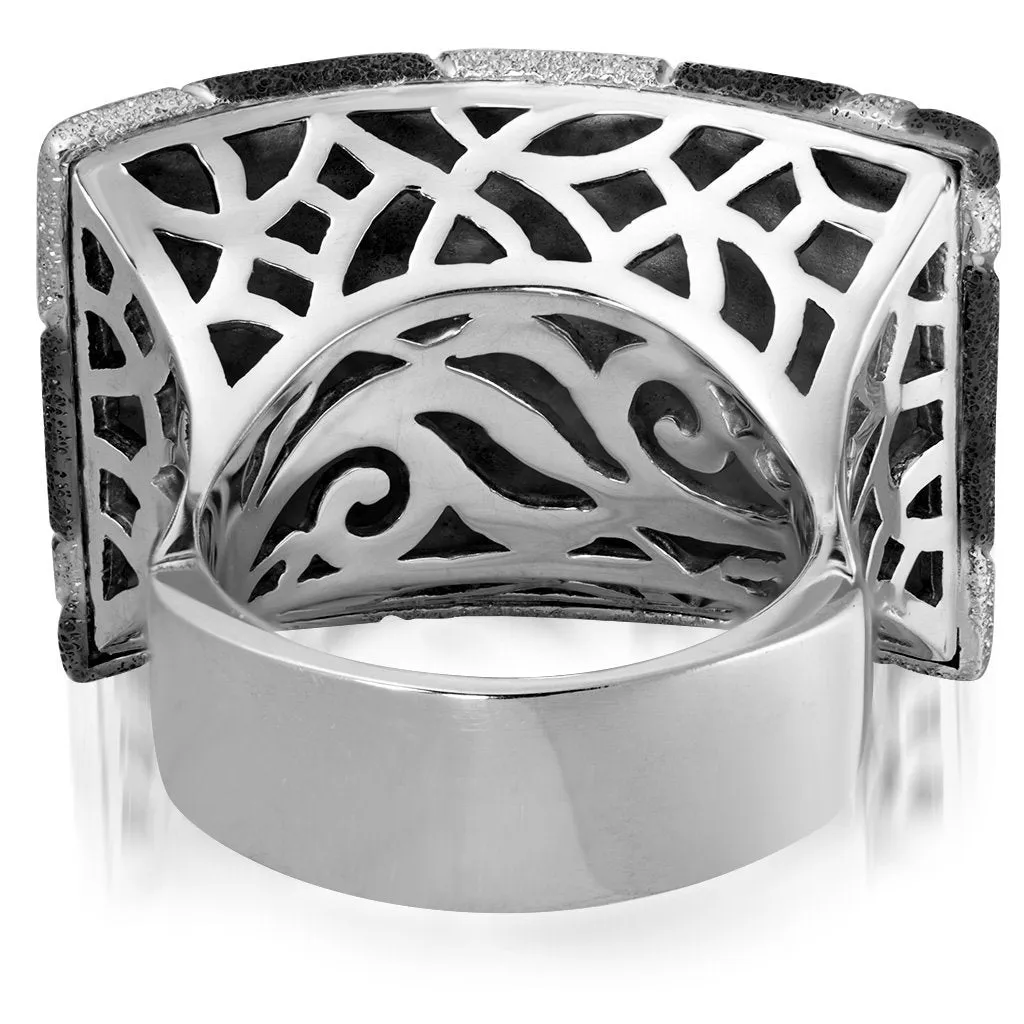 Silver Crossroad Ring