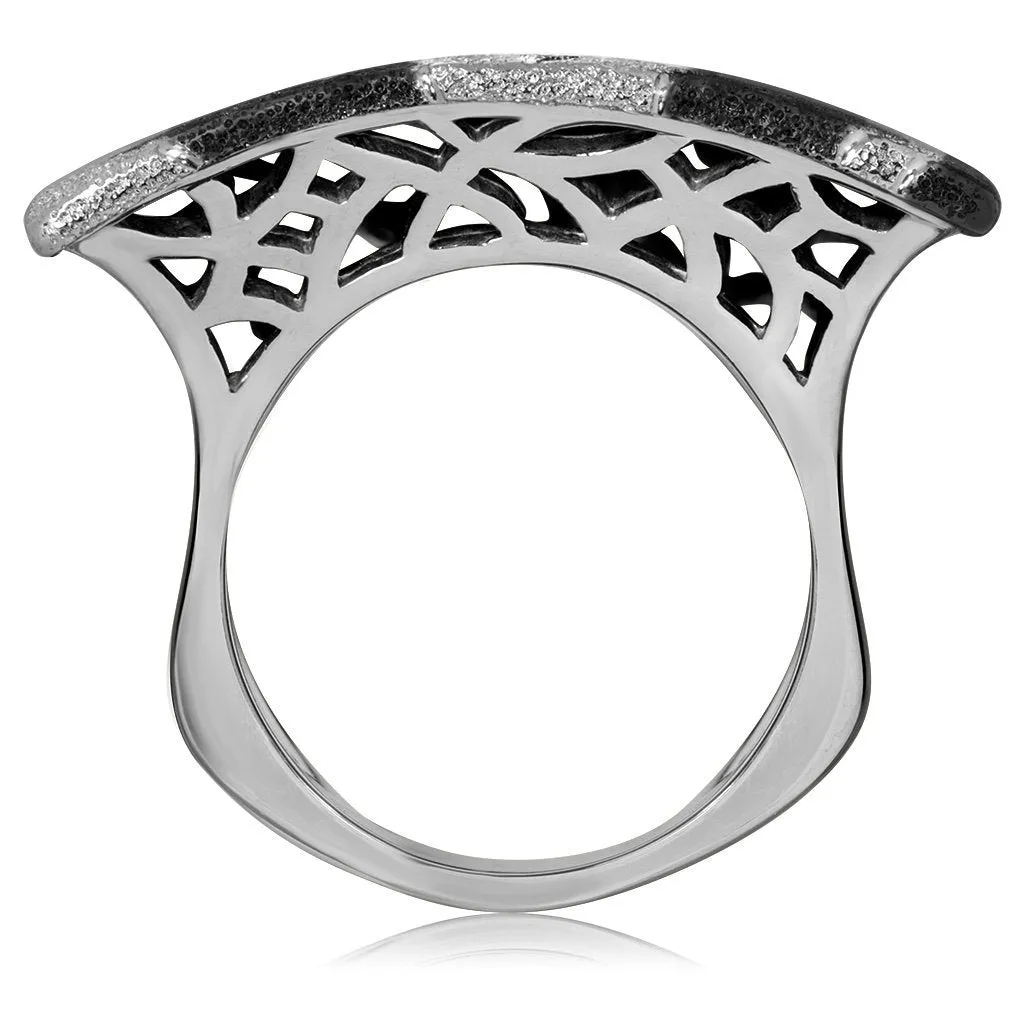Silver Crossroad Ring