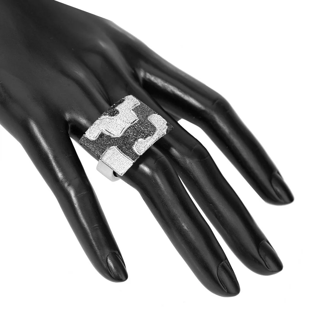 Silver Crossroad Ring