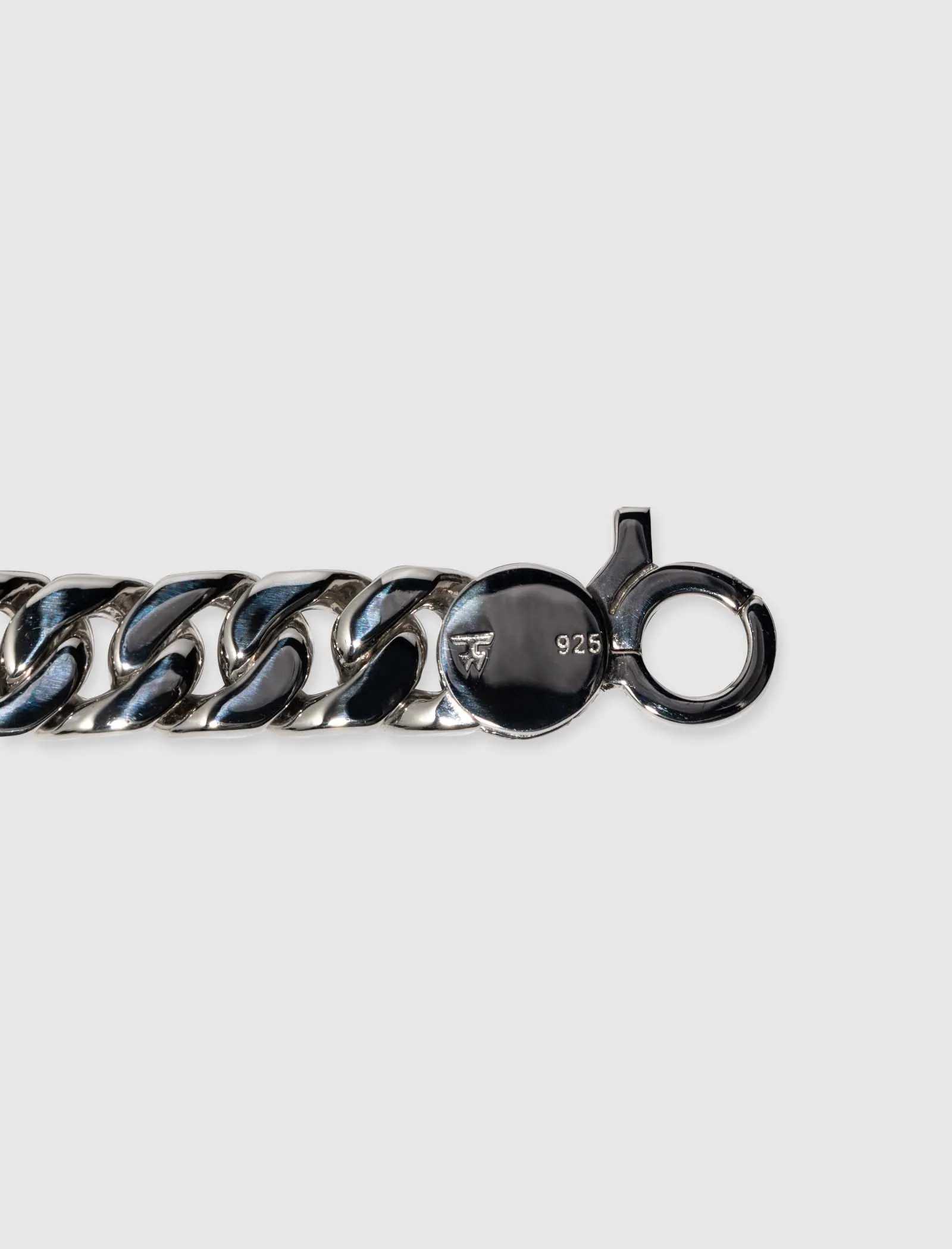 SILVER CURB 7 BRACELET