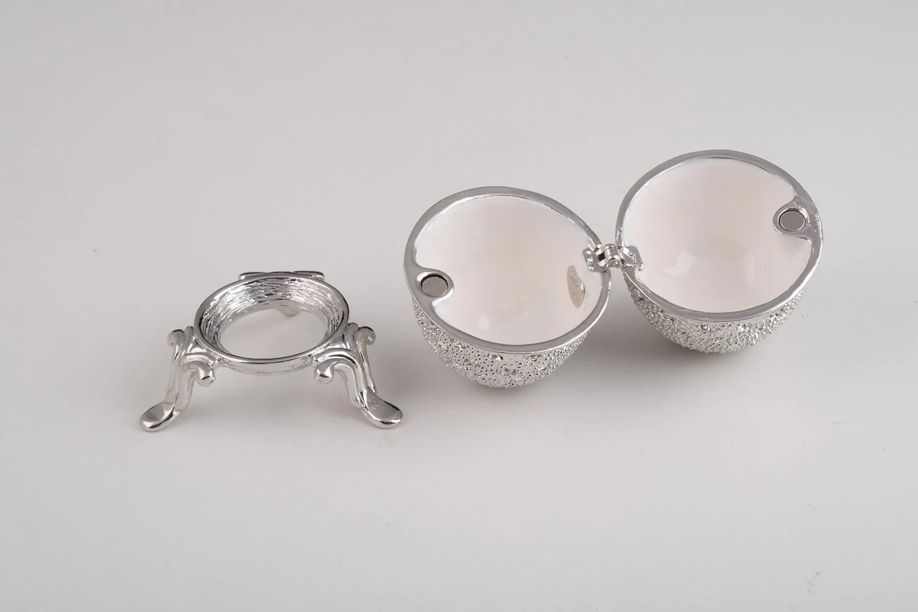 Silver Faberge Egg