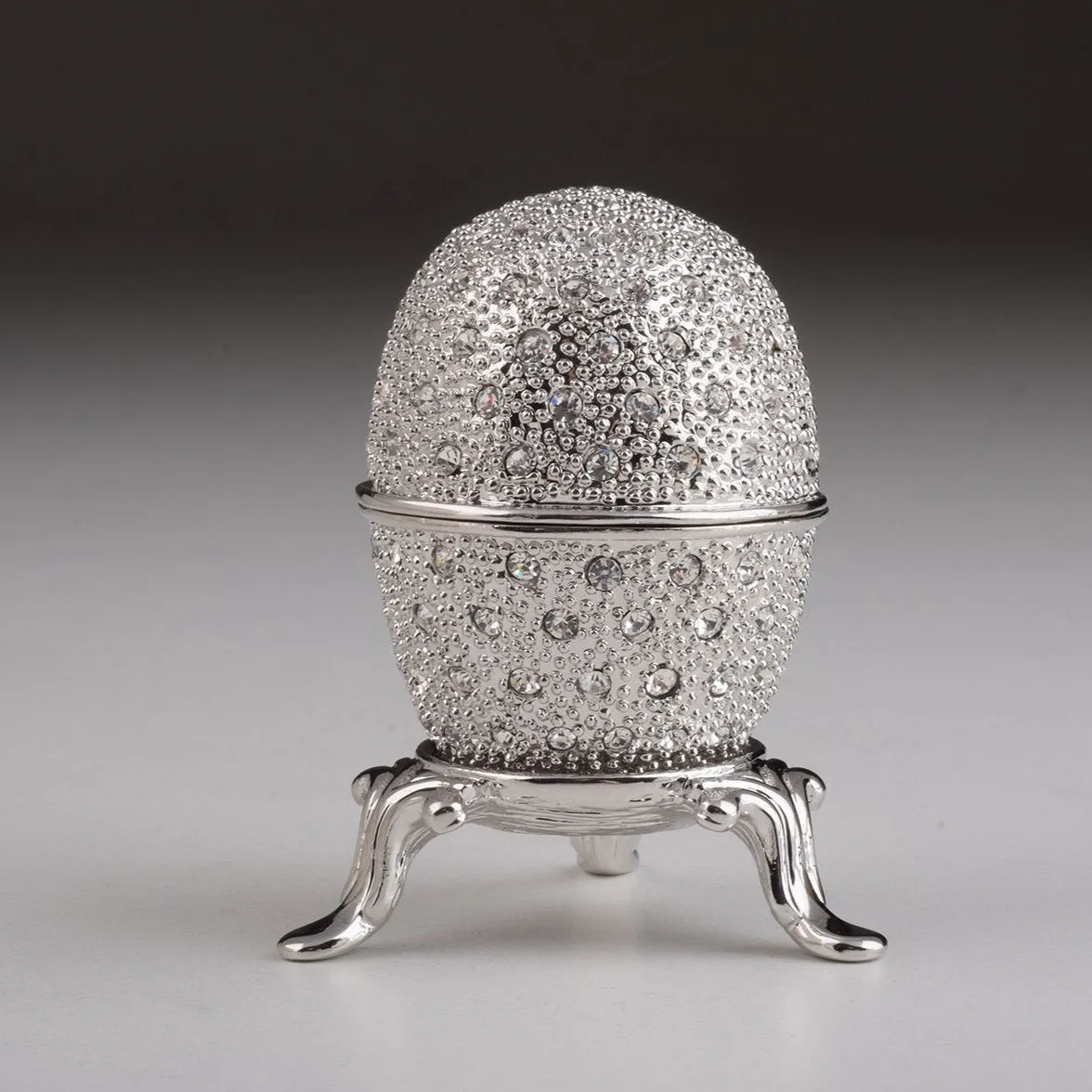 Silver Faberge Egg