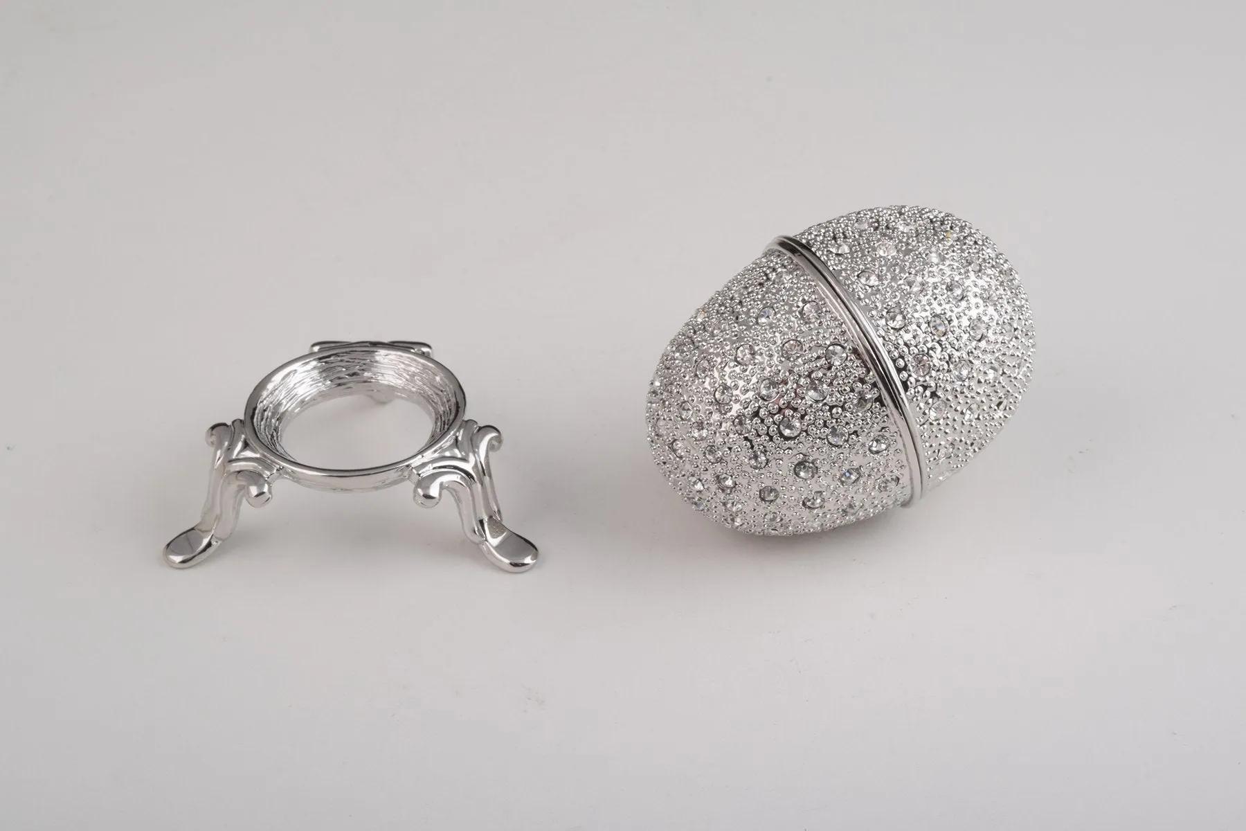 Silver Faberge Egg