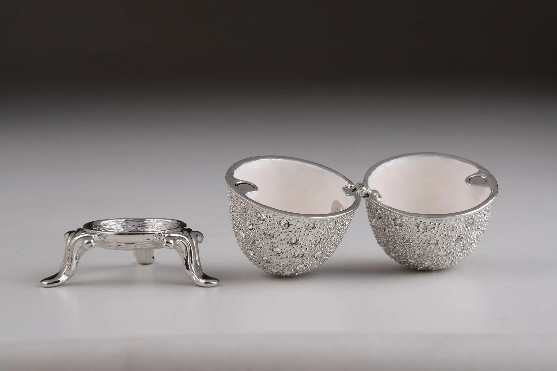 Silver Faberge Egg