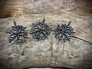 Silver Filled Snowflake Pendant/Charm