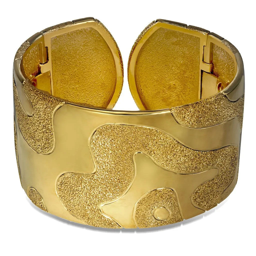 Silver Glossy Cora Cuff Bracelet