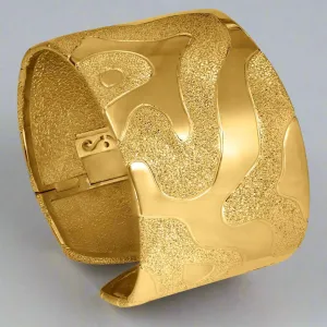 Silver Glossy Cora Cuff Bracelet