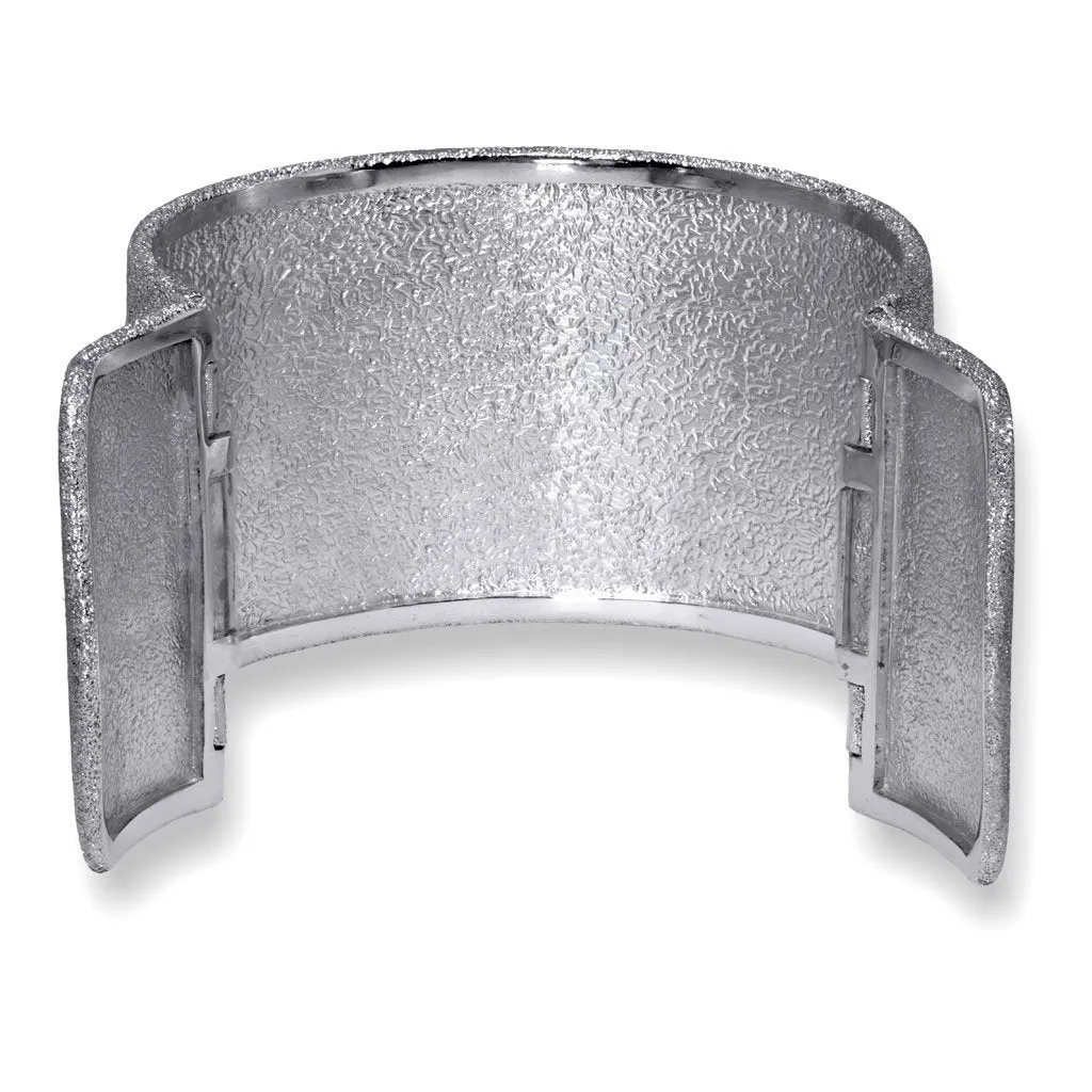 Silver Glossy Volna Cuff Bracelet