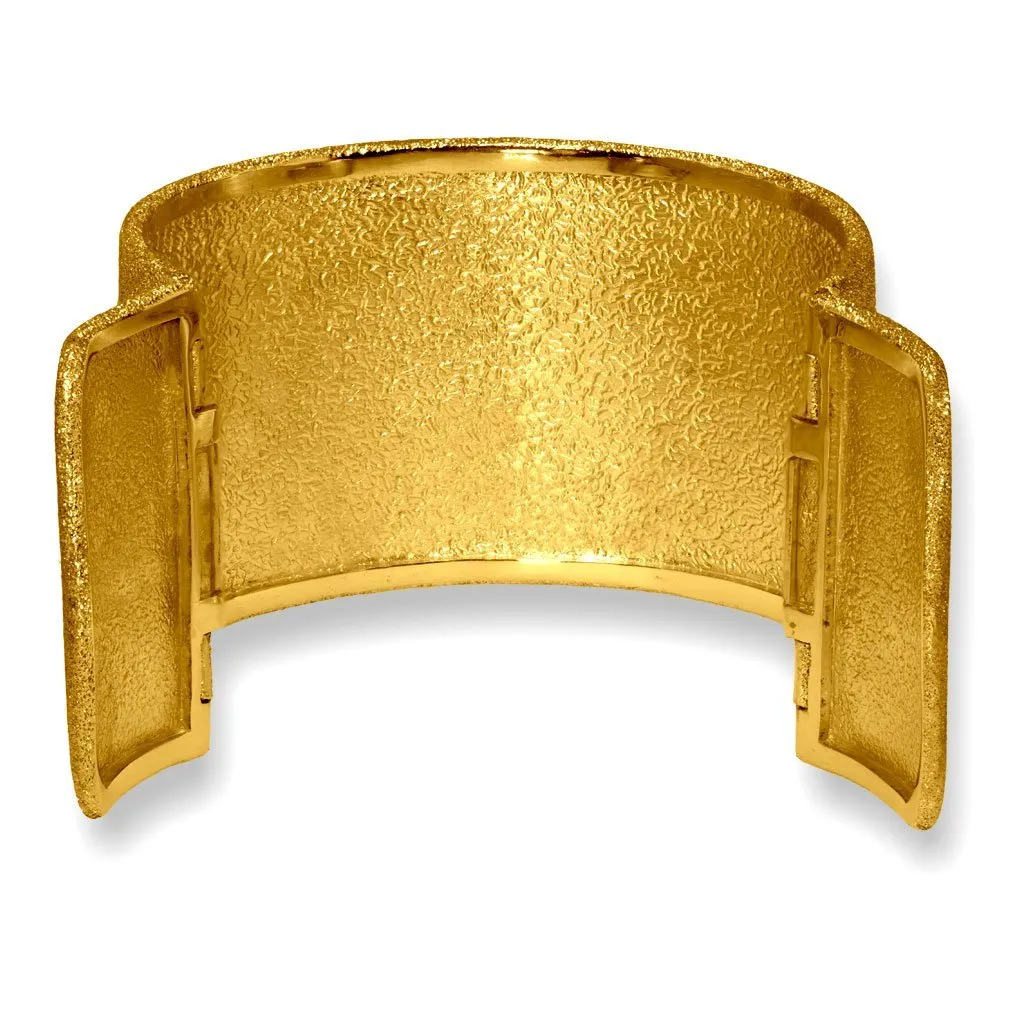 Silver Glossy Volna Cuff Bracelet