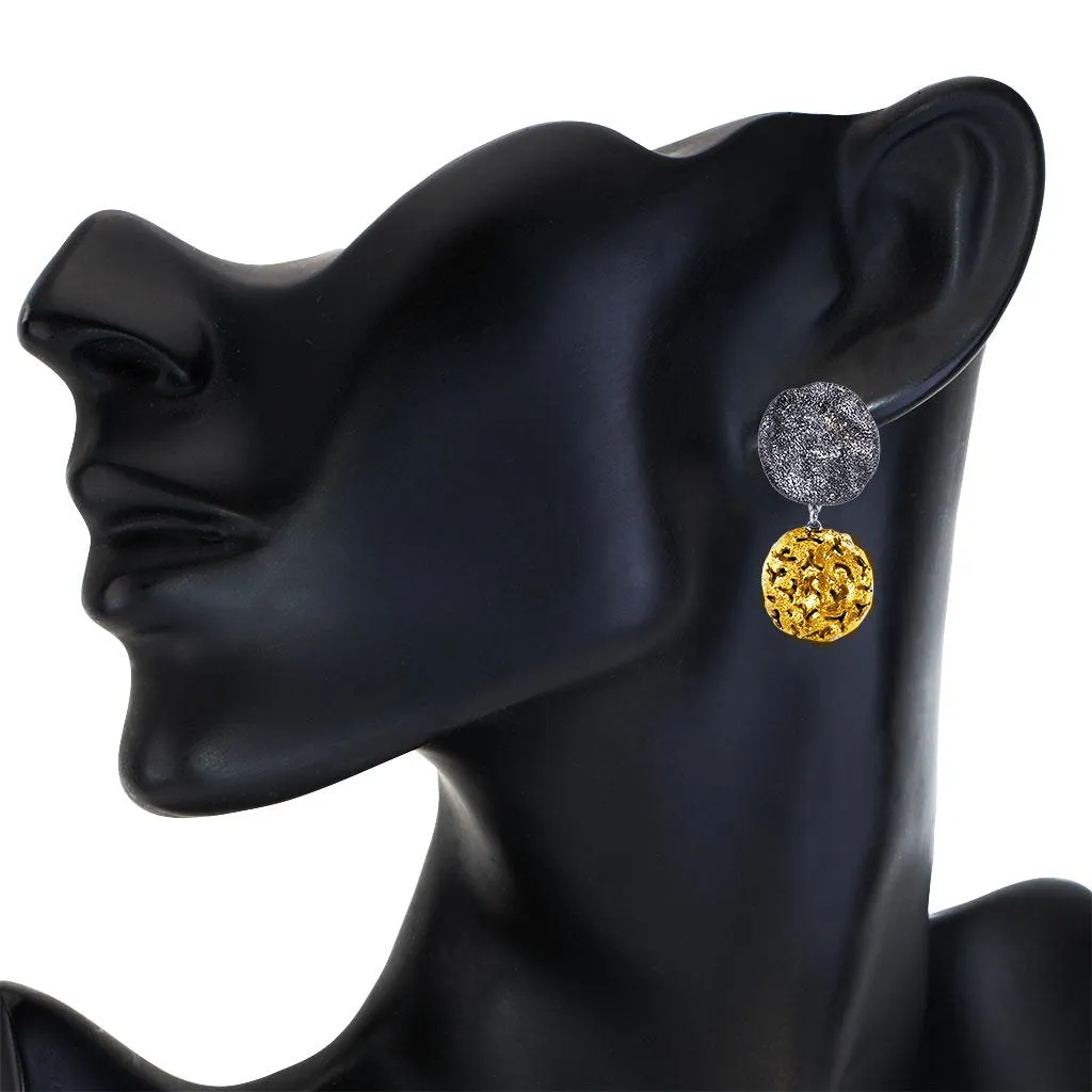 Silver Inverse Moneta Earrings
