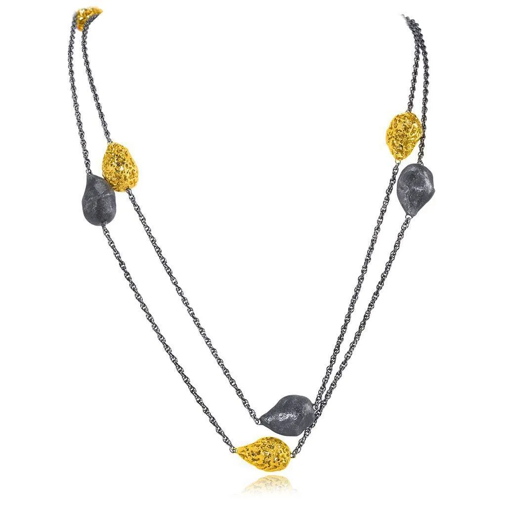 Silver Meteorite Necklace