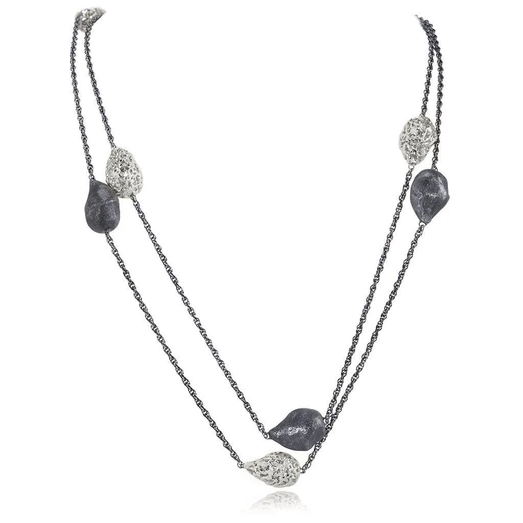 Silver Meteorite Necklace
