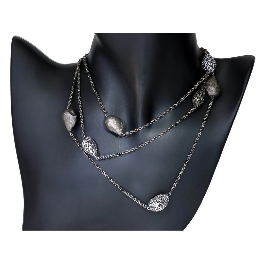Silver Meteorite Necklace