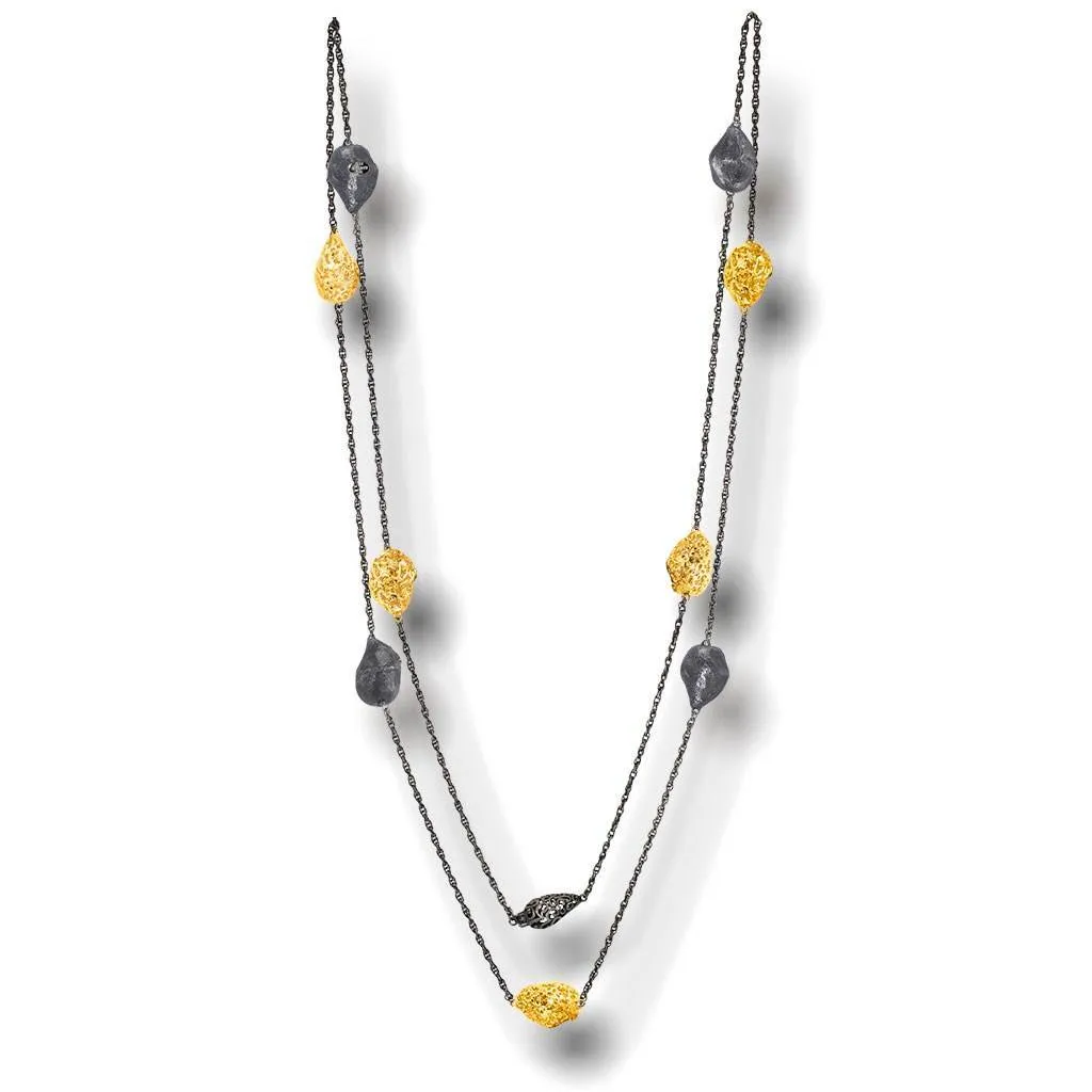 Silver Meteorite Necklace
