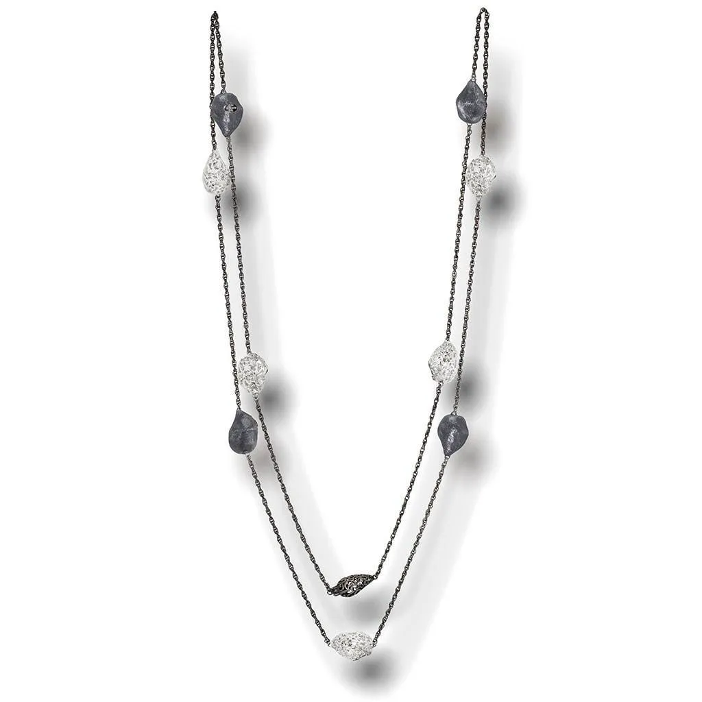Silver Meteorite Necklace