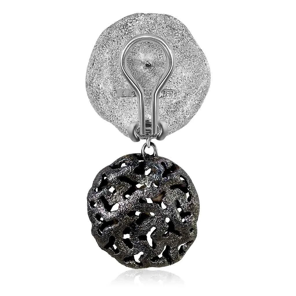 Silver Moneta Earrings