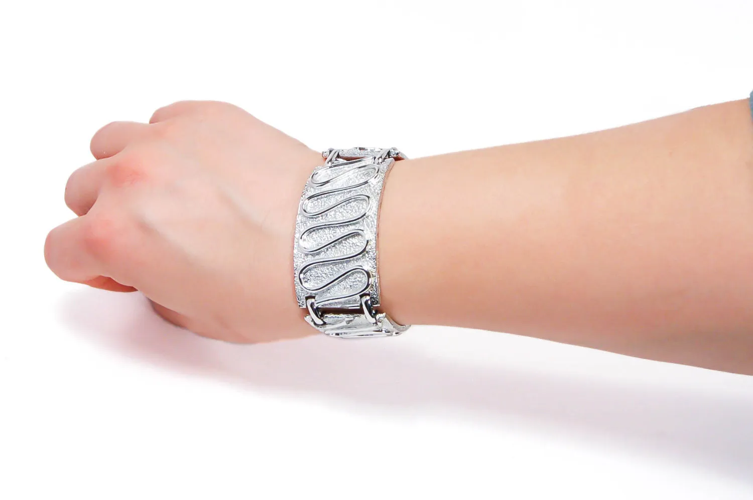Silver "Nile" Bracelet by Sarah Coventry