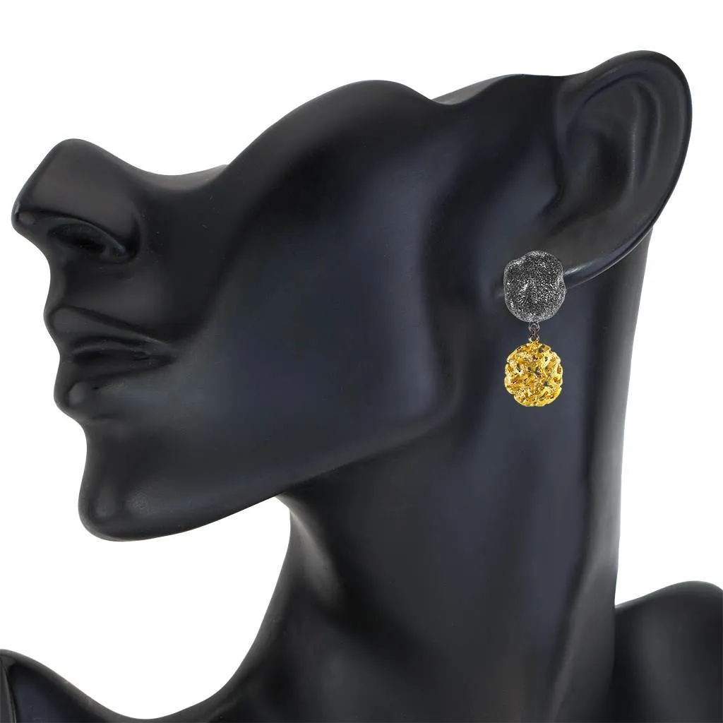 Silver Small Inverse Moneta Earrings