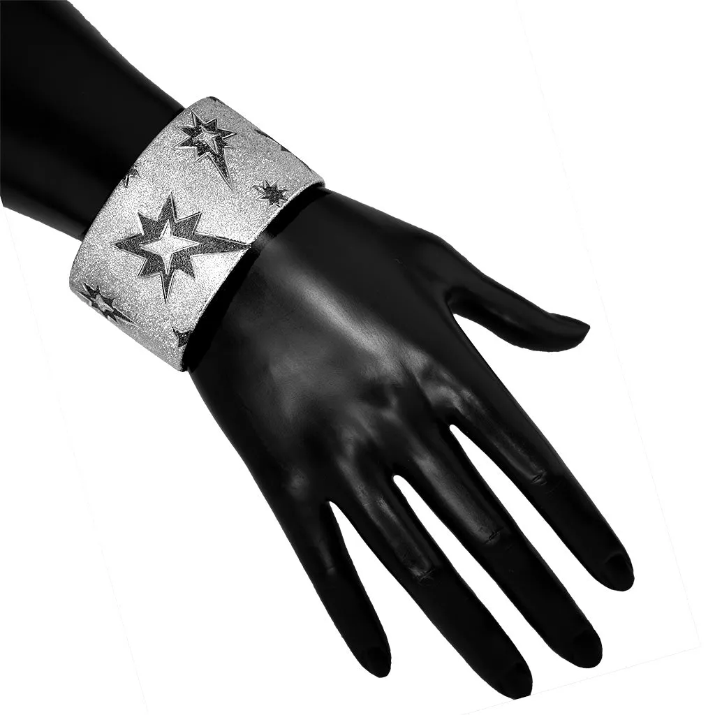 Silver Star Cuff Bracelet
