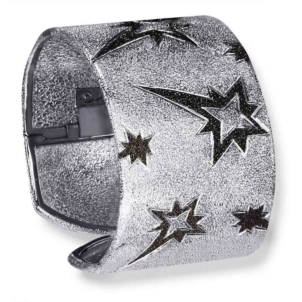 Silver Star Cuff Bracelet