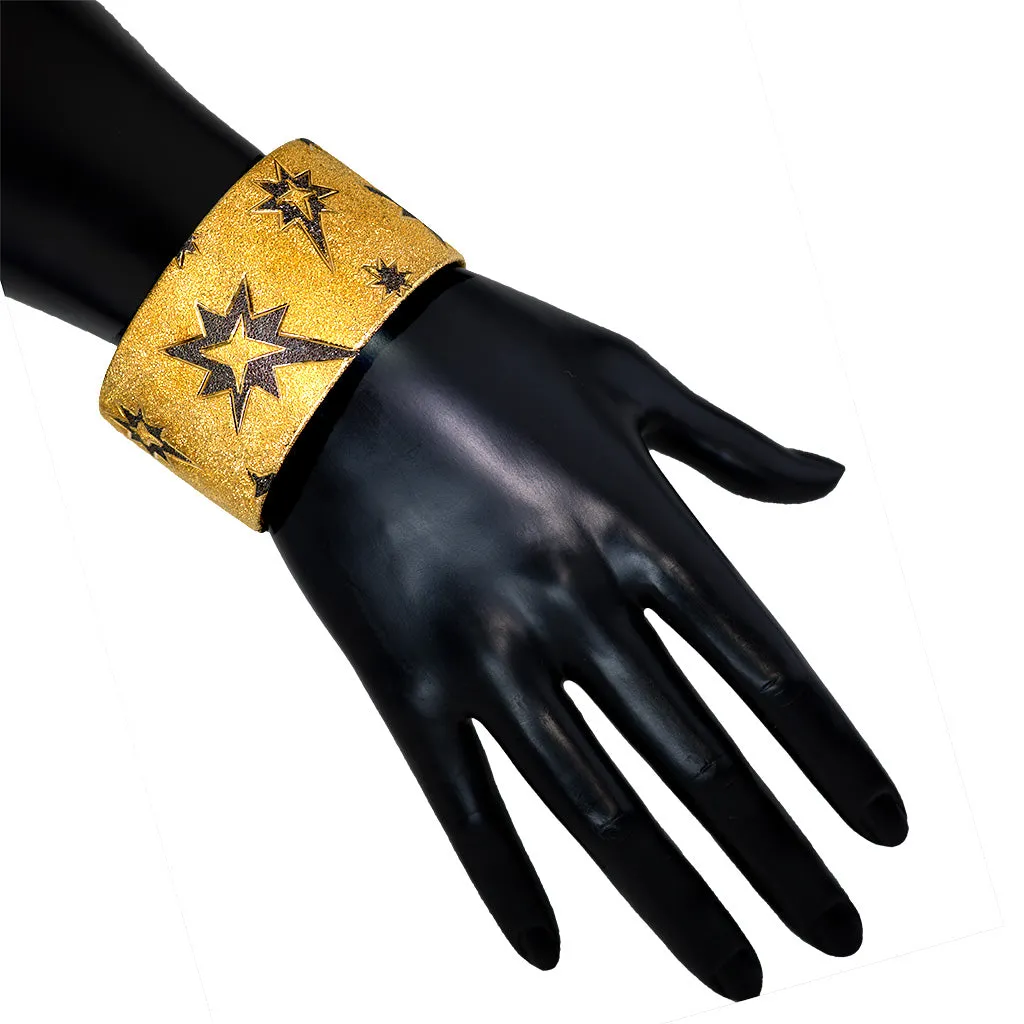 Silver Star Cuff Bracelet