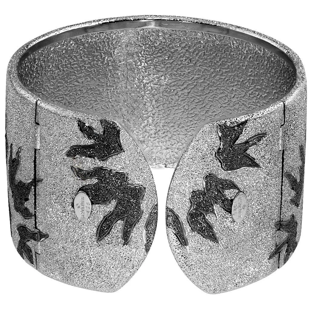 Silver Sun Cuff Bracelet