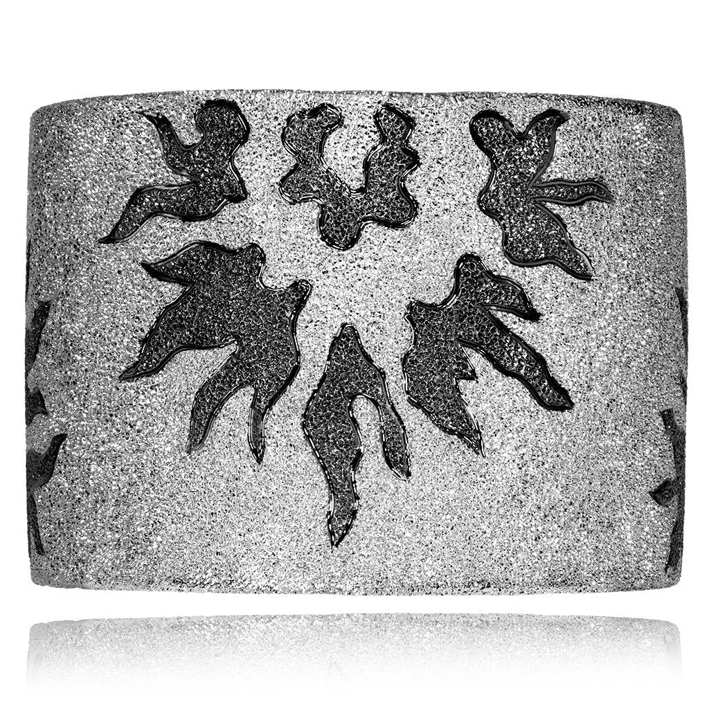 Silver Sun Cuff Bracelet