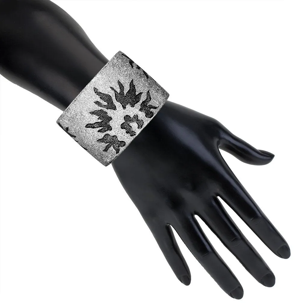Silver Sun Cuff Bracelet