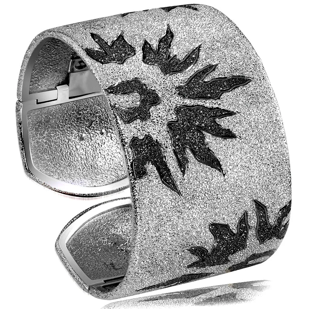Silver Sun Cuff Bracelet