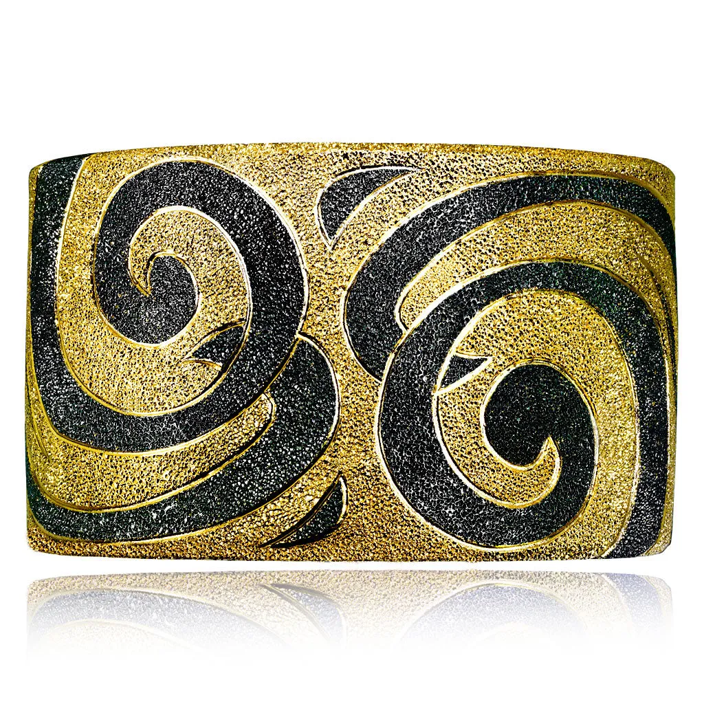 Silver Swirl Cuff Bracelet