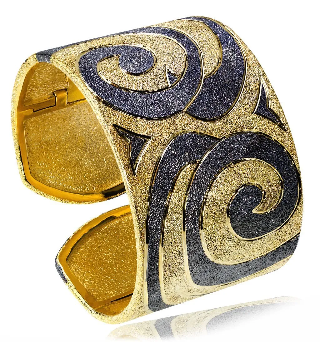 Silver Swirl Cuff Bracelet