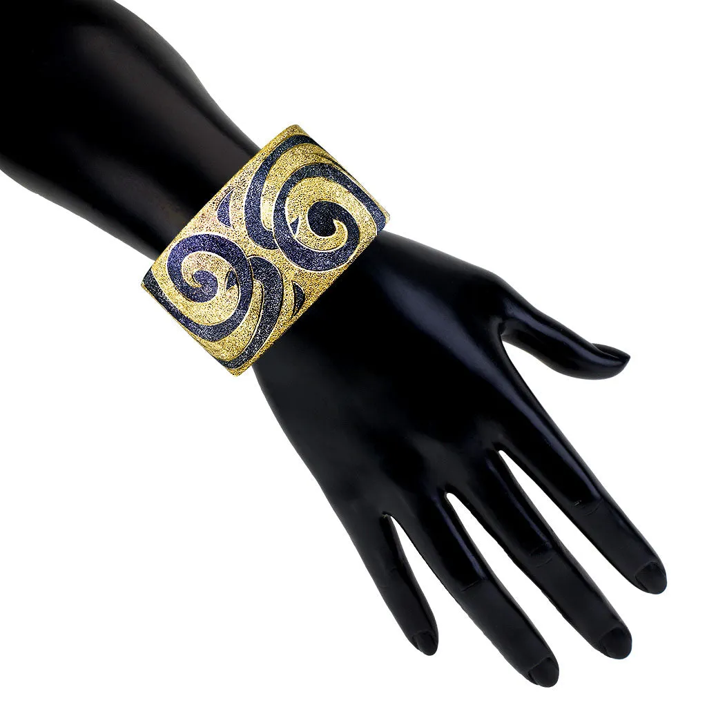 Silver Swirl Cuff Bracelet
