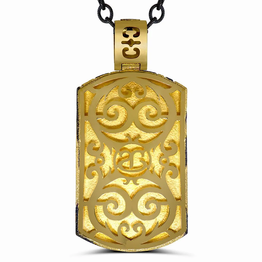 Silver Swirl Tag Pendant/Necklace
