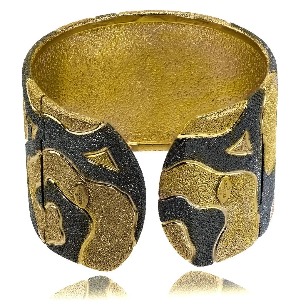 Silver Volna Cuff Bracelet