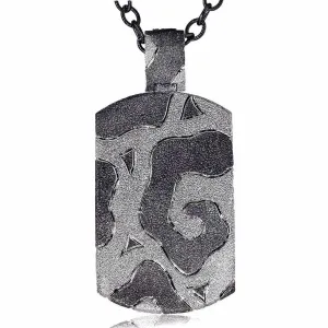 Silver Volna Tag Pendant/Necklace On Chain