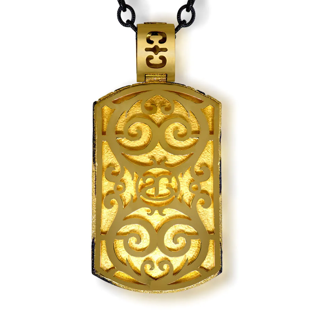 Silver Volna Tag Pendant/Necklace On Chain