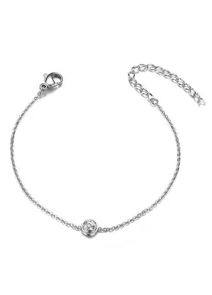 Simple Elegant Sterling Silver Bracelet