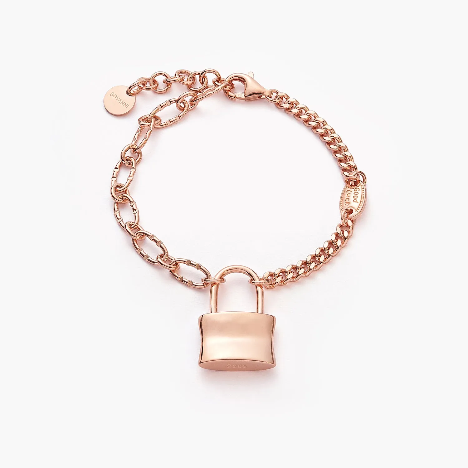 Simplicity London Lock charm Bracelet