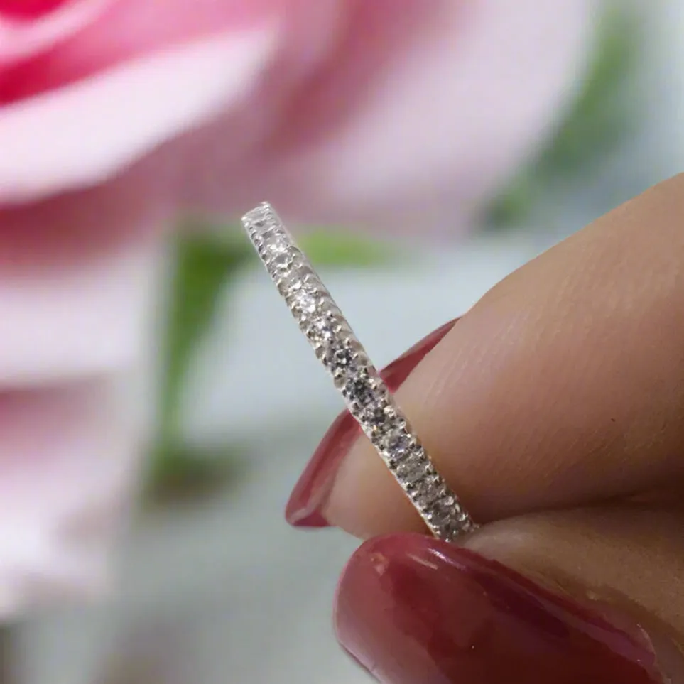 Single  Round Cut Diamond Eternity Ring