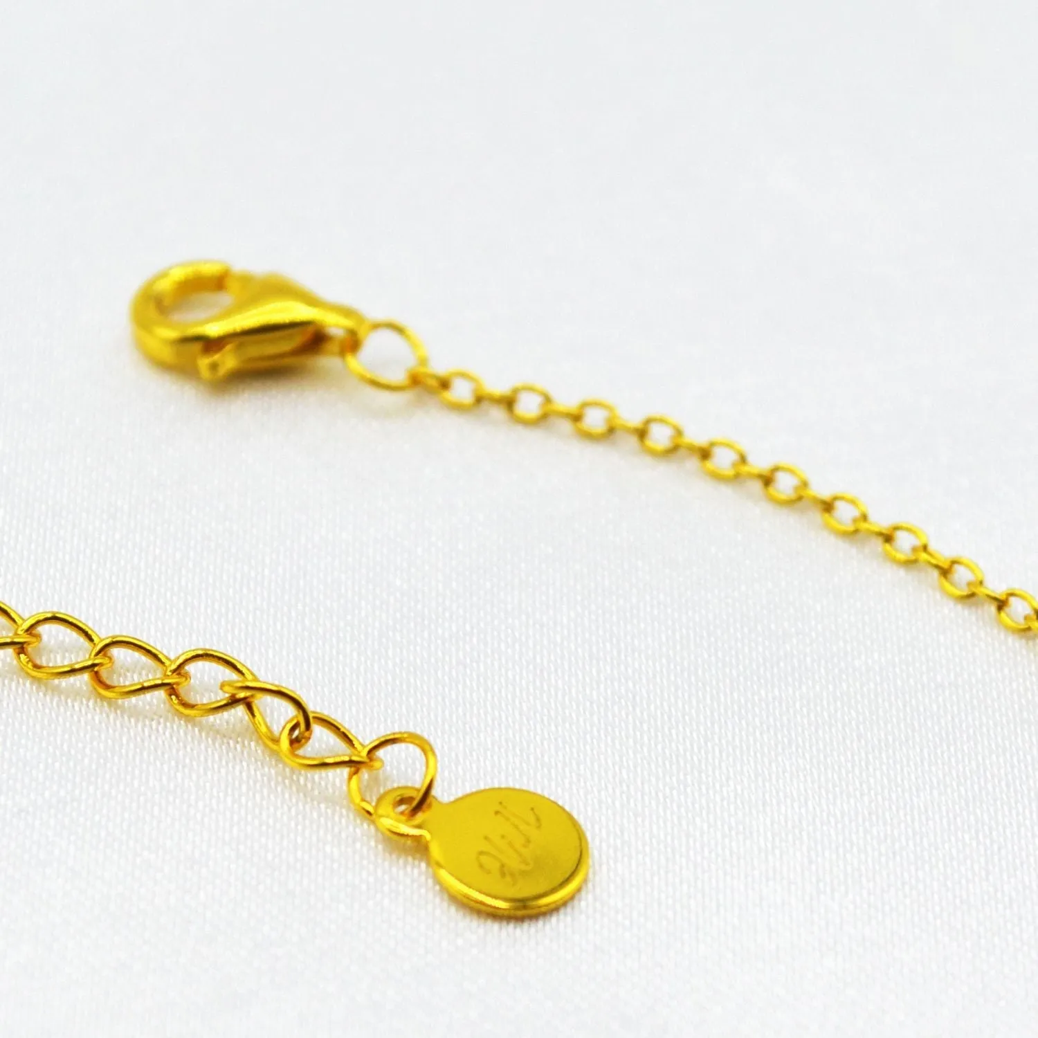 Solitaire Gold Vermeil Necklace & Bracelet Set