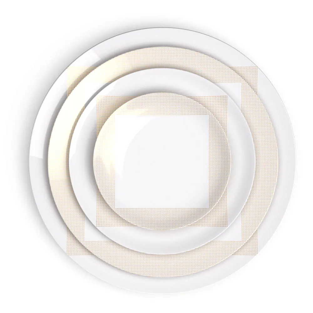 Square Gold Bread & Butter Plate
