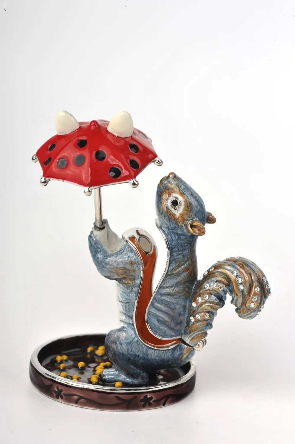 Squirrel with a Red Umbrella