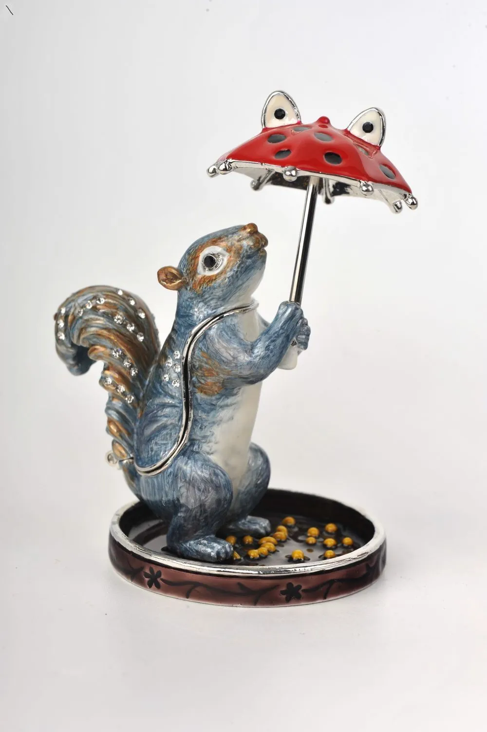 Squirrel with a Red Umbrella