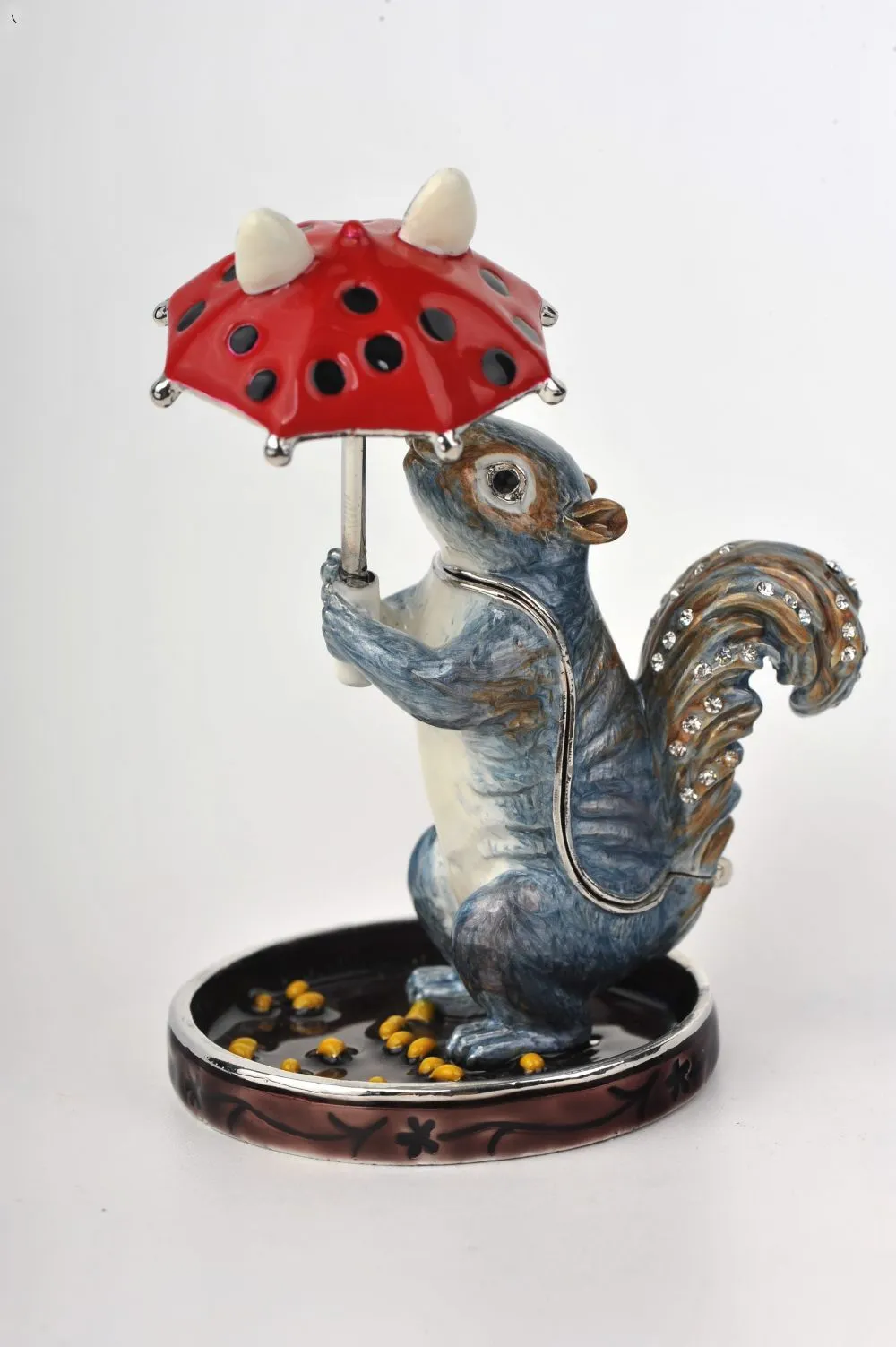Squirrel with a Red Umbrella
