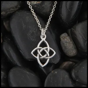 Starlight Knot Pendant in Silver